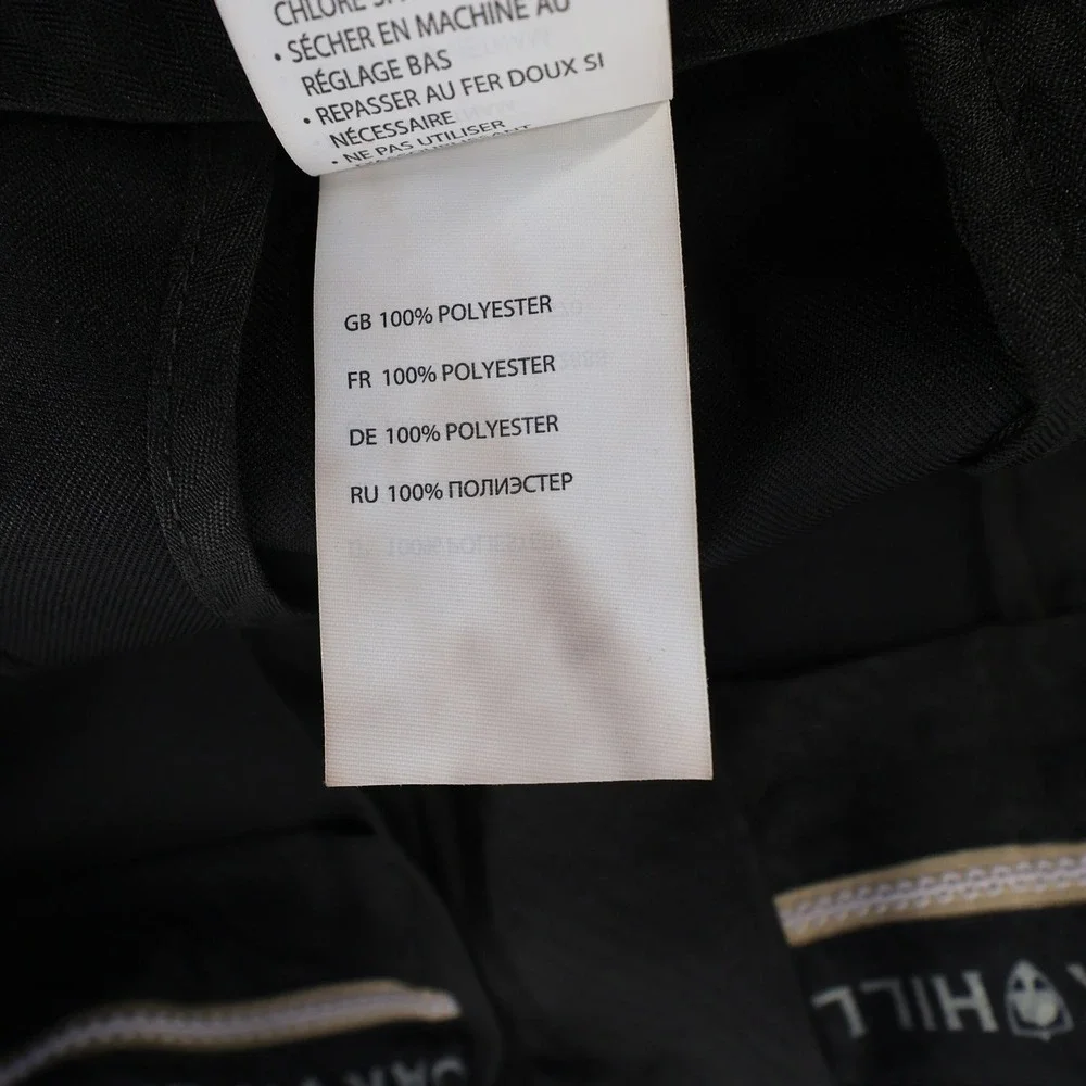 NEW Oak Hill Mens‎ Black Microfiber Pleated Dress Pants 46x28 Wrinkle Resistant